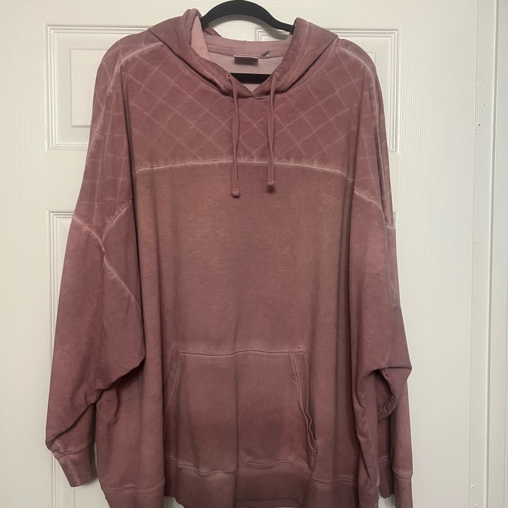 Women’s Distressed Mauve Hoodie